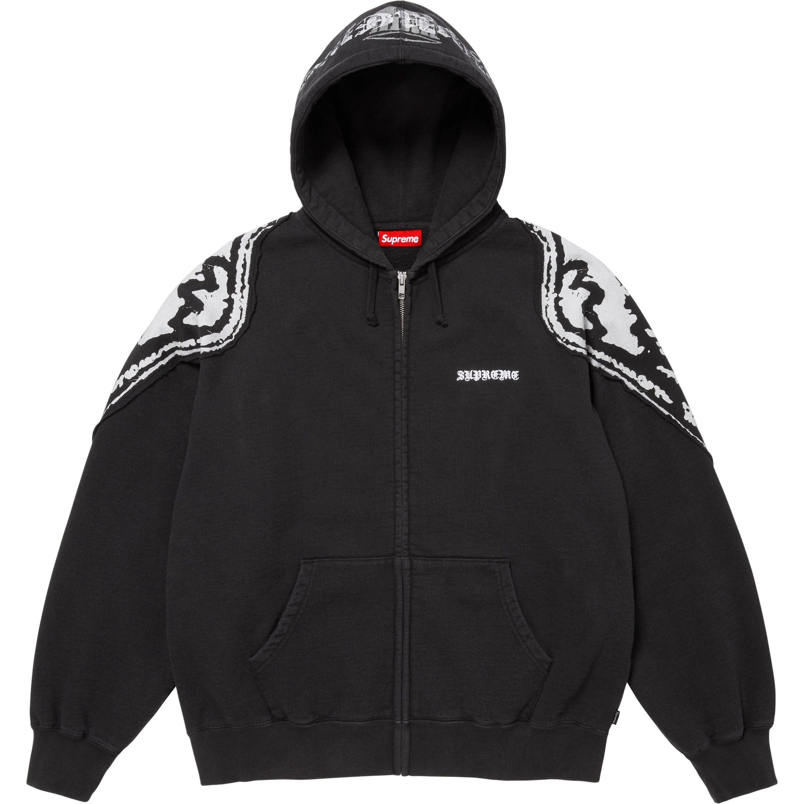 Wings Zip Up Hooded Sweatshirt view 5